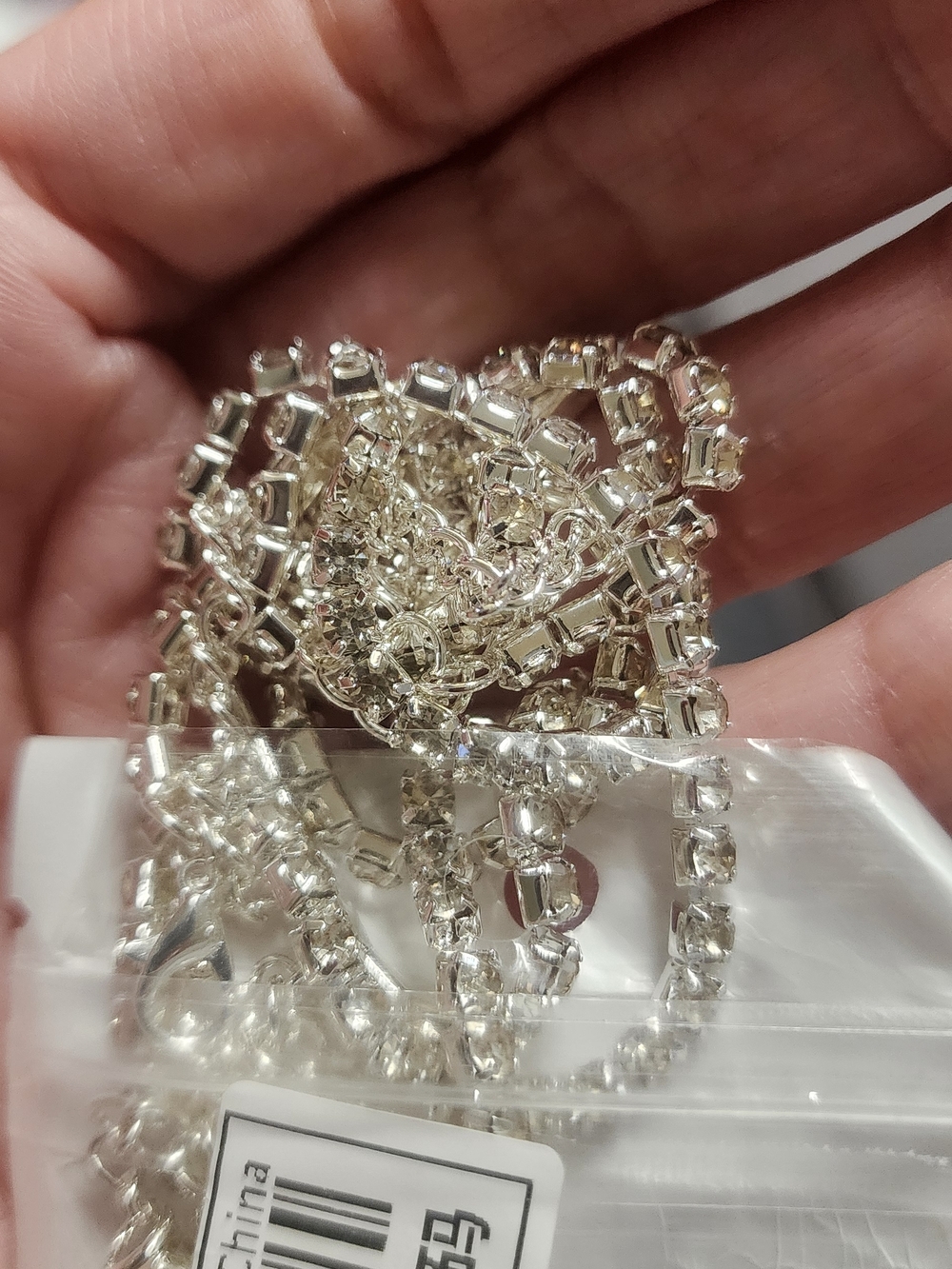 Silver Rhinestone Belly Chain/belt